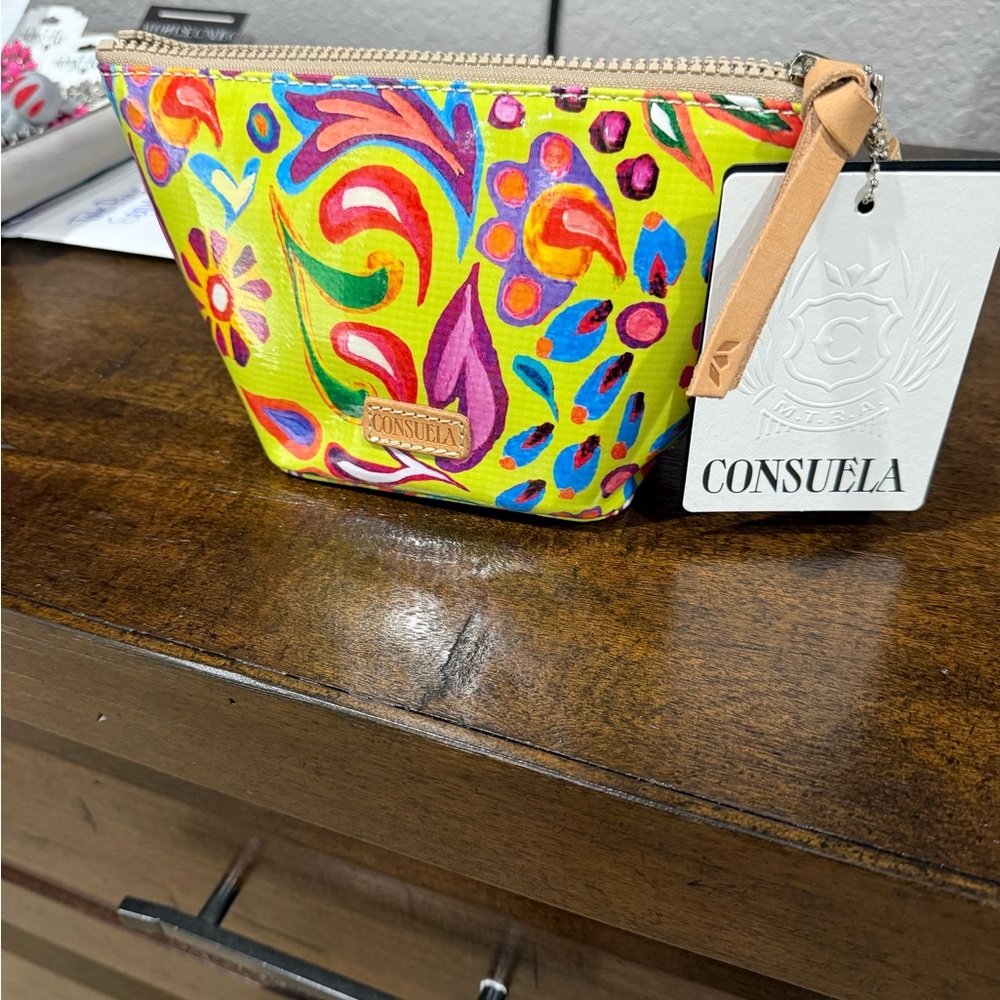 Consuela Multicolor Floral Pouch